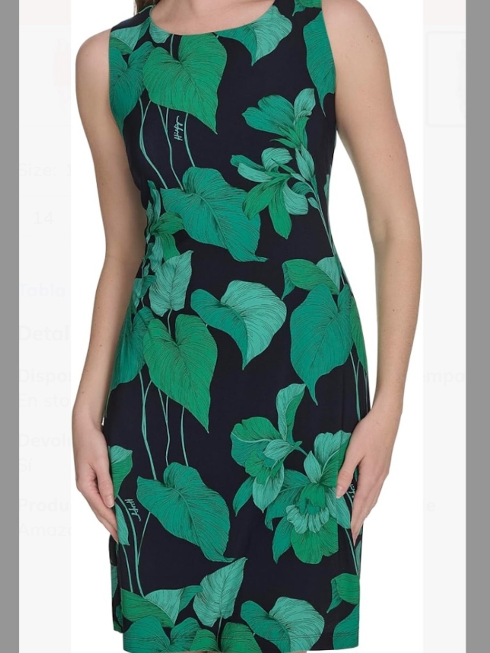 Tommy Hilfiger Women's Jersey Empire Dress Plus Size 16